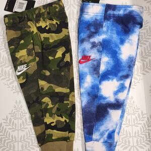 Nike 2t Jogger Bundle New Camo Army Green and Blue sweatpants bottoms